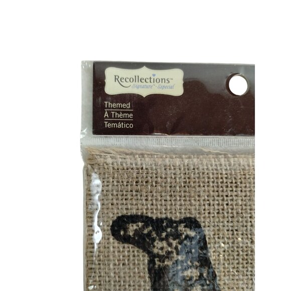 Recollections Mr. and Mrs. Jute Burlap Banner 7 Piece Set Wedding Rustic Decor - Picture 5 of 6